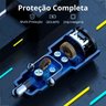 Carregador Carro Duas Portas (usb 18w + C 20w) Metal + Cabo - 5