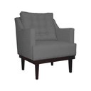 Ver imagem 1 de Poltrona Suelen para Recepção e Consultório Psicologia:cinza