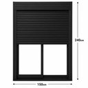 Ver imagem 3 de Porta com Persiana Integrada Automatizada Preto 150x240 cm