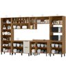 Cozinha Modulada Completa 8 Peças Lombardia Freijó Off White - 8