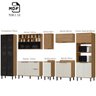 Cozinha Modulada Completa 8 Peças Lombardia Freijó Off White - 4