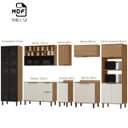 Ver imagem 4 de Cozinha Modulada Completa 8 Peças Lombardia Freijó Off White