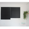 Persiana Horizontal PVC BLOCK 240larg x 160alt Preta (2 pçs) - 1