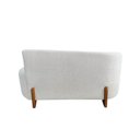 Ver imagem 6 de Namoradeira Sofá Feijão Lounge 120cm Orgânica Linho Bege