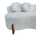 Ver imagem 7 de Namoradeira Sofá Feijão Lounge 120cm Orgânica Linho Bege