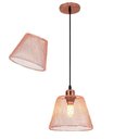 Ver imagem 1 de Lustre Cupula Pendente Abajur Metal Aramado Decoraçao Quarto Sala Casa Bar Copa Teto Lampada Luz
