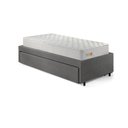 Ver imagem 7 de Base Box Cama Solteiro Sapateira Courino Linho Cinza e Colchão Ecoline D33 Ecoflex 88x188