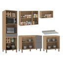 Ver imagem 4 de Cozinha Completa 5 Peças com Espaços para Micro-ondas e Tampo 270 Cm Slim Luciane Móveis