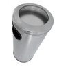Cinzeiro Lixeira em Aço Inox com Aro em Inox 50 L - 2