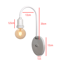 Ver imagem 3 de Arandela de Parede Colonial Retrô Simples Estilo J - Soquete E-27 – Abf Luminárias:branco