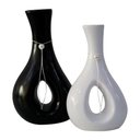 Ver imagem 1 de Par de Vasos Furados em Cerâmica de Aparador Decor - White Black