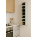 Ver imagem 4 de Suporte Nicho de Garrafa Vinho Adega de Parede 80cm: Cinza