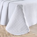 Ver imagem 3 de Kit Cobre Leito Colcha Marley Casal Dupla Face - Branco