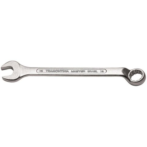 Chave Combinada 7/8 com Pescoço Tramontina com Corpo Forjado em Aço Especial Cromado Tramontina