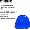 Ver imagem 2 de Assento para Estádio Banco Cadeira Concha Pp-7 Proteção Uv Azul Bic