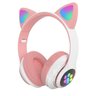 Fone de Ouvido Bluetooth Orelha de Gato com Luz Led Colorido - 1