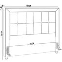 Ver imagem 3 de Cabeceira Cama Box Queen 160 Cm P05 Atenas Corino Marrom - Lyam Decor