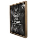 Ver imagem 4 de Quadro Motivacional Sonhe Grande em Moldura Caixa Tacolado 20 X 30cm Moldura Trad 1cm Madeira Escura