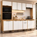 Ver imagem 1 de Cozinha Completa Modulada 6 Peças Tampo Torre Quente para 2 Fornos e Espaço para Cooktop Madalena