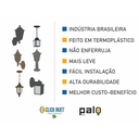 Ver imagem 3 de Arandela Externa Colonial Vintage Retro Parede Quadrada 336