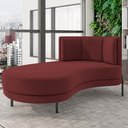 Ver imagem 6 de Sofá Chaise Longue Living Lucca Esquerdo D02 Veludo Marsala C-278