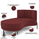 Ver imagem 5 de Sofá Chaise Longue Living Lucca Esquerdo D02 Veludo Marsala C-278