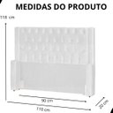 Ver imagem 6 de Cabeceira de Cama Box Estofada 90 Cm Solteiro Emma Suede