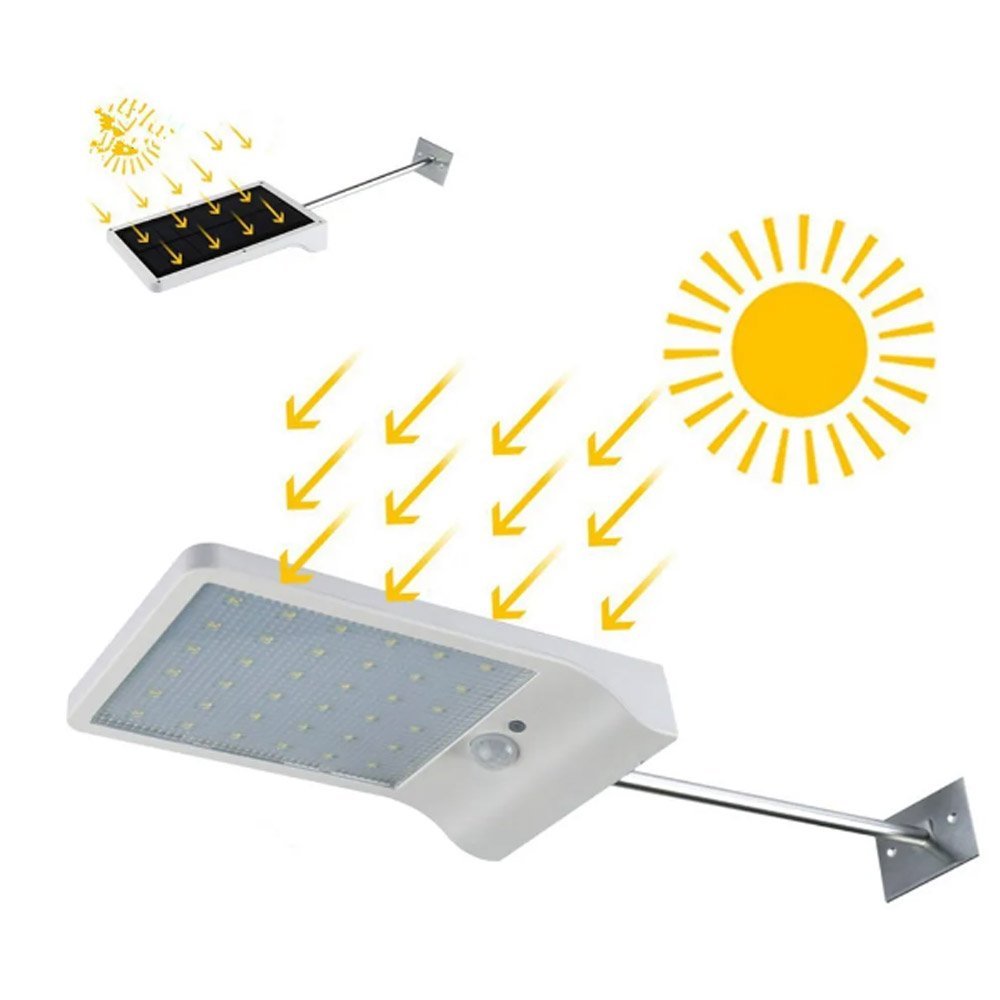 Lâmpada Luminária Solar LED Com Sensor de Movimento Mundo Thata - 2