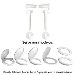Parafusos Fixação para Assento Familly/athenas/outros Cipla - 2 Parafusos Fixação para Assento Familly/athenas/outros Cipla - 2