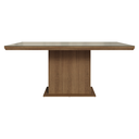 Ver imagem 4 de Mesa de Jantar Retangular Tampo com Moldura e Vidro Sobreposto Rustic/Crema 5275 Madesa