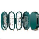Ver imagem 2 de Porta Joias Dobravel Espelho 3 Compartimentos Acrilico Organizador Caixa Armazenadora Verde 
