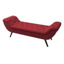 Ver imagem 4 de Recamier Divã Odessa P04 195 cm Suede - ADJ Decor - Vermelho TCA 53