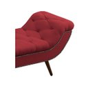 Ver imagem 6 de Recamier Divã Odessa P04 195 cm Suede - ADJ Decor - Vermelho TCA 53
