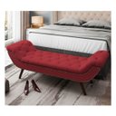 Ver imagem 2 de Recamier Divã Odessa P04 195 cm Suede - ADJ Decor - Vermelho TCA 53