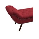 Ver imagem 5 de Recamier Divã Odessa P04 195 cm Suede - ADJ Decor - Vermelho TCA 53
