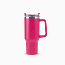 Ver imagem 1 de Copo Térmico Grande 1200 Ml Canudo Parede Dupla - Rosa Pink