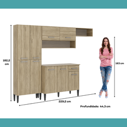 Cozinha Compacta Arizona Glam Carraro - 10