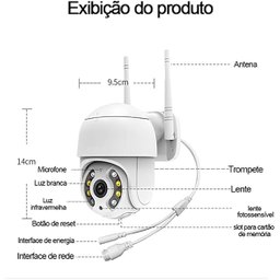 Câmera Wifi Smart Ljh A8 Visão Noturna e Detecção de Movimento - 5