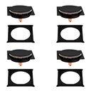Ver imagem 1 de Kit C/4 Ralo e Porta Grelha Inox Piso Click 10x10 Cm Preto