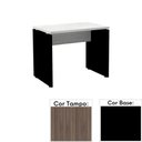 Ver imagem 1 de Mesa de Escritório Pé Painel Pe25 em Mdp 120 x 60cm Cor Walnut e Base Preta