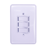 Kit 2 Interruptor 2 Teclas Paralelas + 1 Tecla Simples Ilumi 6a 250v Cor:branco - 2