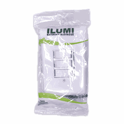 Kit 2 Interruptor 2 Teclas Paralelas + 1 Tecla Simples Ilumi 6a 250v Cor:branco - 4