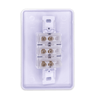 Kit 2 Interruptor 2 Teclas Paralelas + 1 Tecla Simples Ilumi 6a 250v Cor:branco - 3