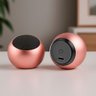 Mini Caixa de Som Bluetooth Bolinha 3w Portátil Recarregável Som Nítido - Rosê Cor:rosê - 3