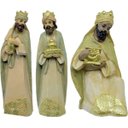 Ver imagem 4 de Presépio Natalino Nascimento de Jesus com 10 Peças Estatueta