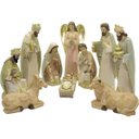 Ver imagem 1 de Presépio Natalino Nascimento de Jesus com 10 Peças Estatueta