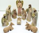 Ver imagem 2 de Presépio Natalino Nascimento de Jesus com 10 Peças Estatueta