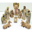 Ver imagem 2 de Presépio Natalino Nascimento de Jesus com 10 Peças Estatueta