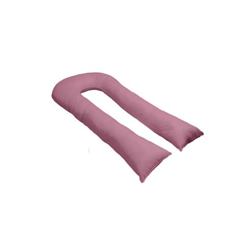 Travesseiro Tipo U 170x80cm para Gestante Gigante de Corpo - Rosa