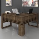 Ver imagem 1 de Mesa para Escritório em L Me4145 Nogal Tecnomobili